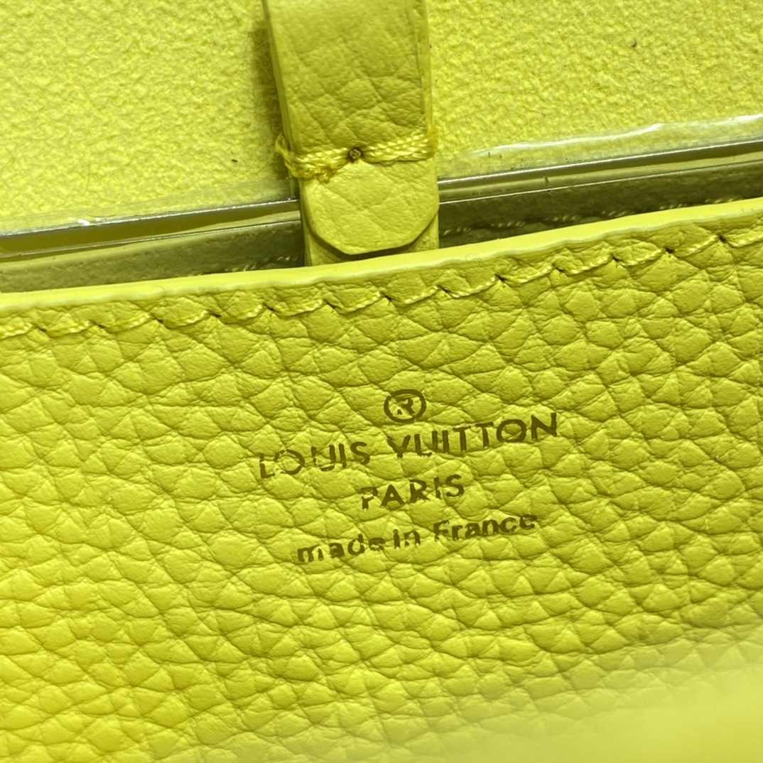 Louis Vuitton TWIST PM Handbag Taurillon Leather M58571 Ginger Yellow